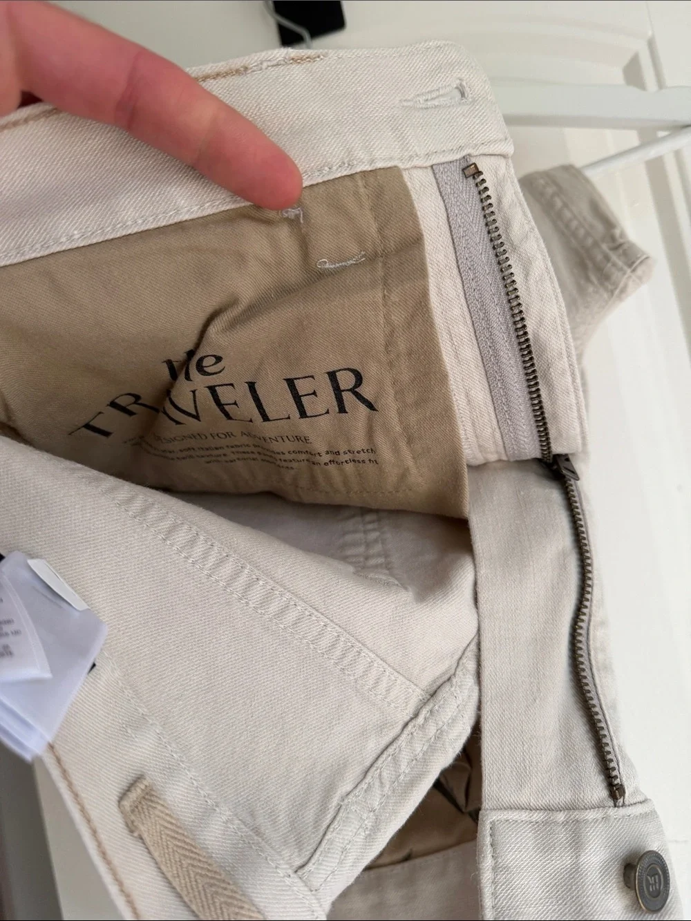 The Traveler Banana Republic Linen Beige Slim Pants